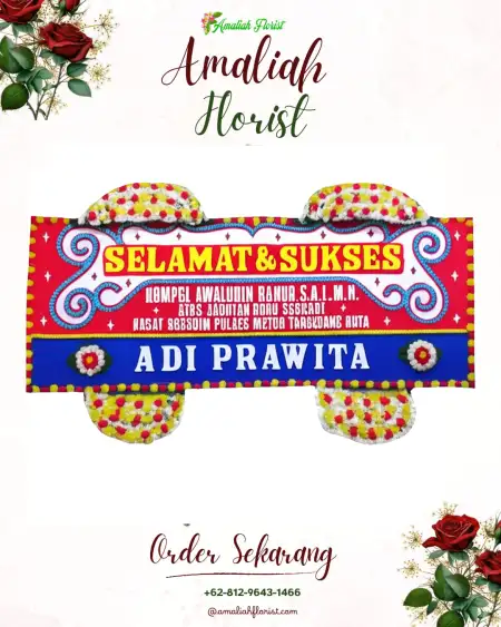 Papan Bunga Ucapan Selamat Guwoterus